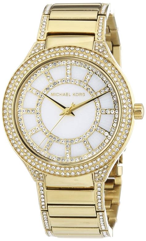 michael kors black and gold crystal watch|mk gold watch for sale.